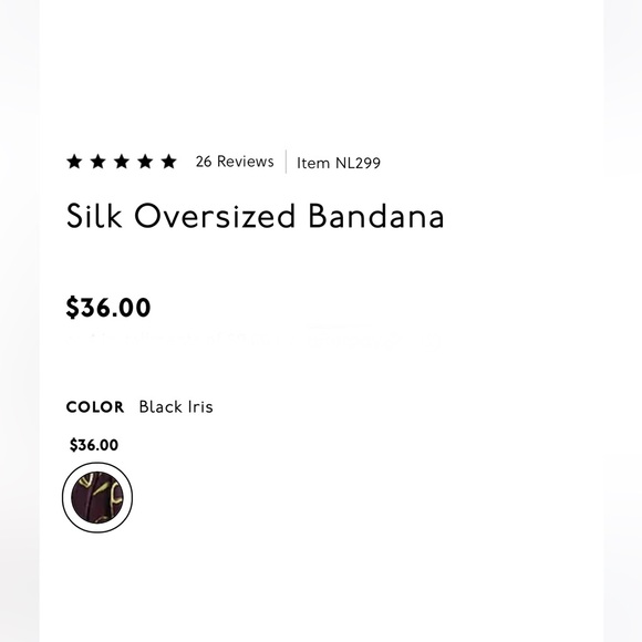 Madewell silk oversized bandana size 33” square - Picture 5 of 9